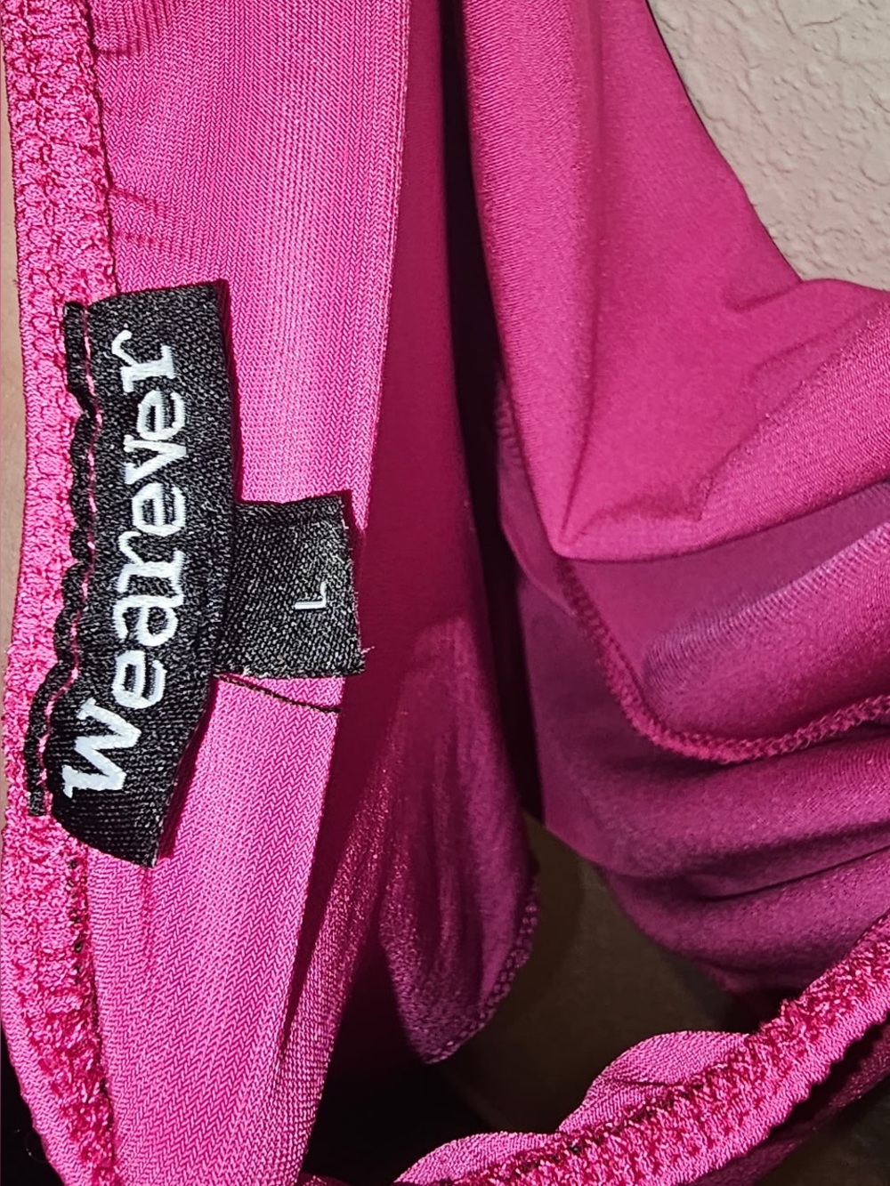 Draped Cowl-Neck Bodysuit in Magenta - Picture 3 of 3